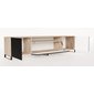 NOE frézovaný TV stolík 200 cm - dub artisan/čierny mat 02
