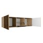 Frézovaný TV stolík závesný NOE 140 cm - dub artisan/dub catania 02