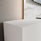 Závesný TV stolík s frézovaním NOE 300 cm - biely mat 05