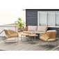 Lounge set na terasu Novella - béžová sedacia súprava