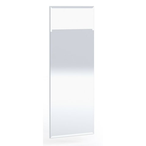 Obdĺžnikové zrkadlo Olier - biela - 01