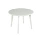 Štýlový okrúhly jedálenský stôl Oslo 3 – biela 01
