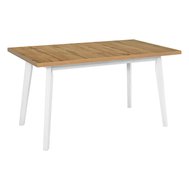Obdĺžnikový stôl Oslo 5 - biela/dub wotan
