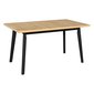 Obdĺžnikový rozkladací stôl Oslo 5 – dub artisan / čierna 01