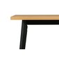 Obdĺžnikový rozkladací stôl Oslo 5 – dub artisan / čierna 02