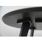 Konferenčný okrúhly stolík z dubového dreva Orbetello 70 cm - tmavo čierny 04