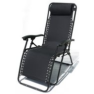 Polohovacie kreslo Oxford - čierne - 01