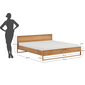 Masívna manželská posteľ Adria 140 x 200 cm - olejovaný dub 13