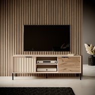 Moderný TV stolík Rave - béžová/dub wiking