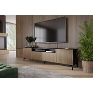Elegantný televízny stolík Cora 180 - dub zlatý / čierna
