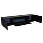 Závesný TV stolík s frézovaním Cleo 180 cm - čierna - 02