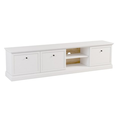 Televízny stolík Lucca RTV3D - biela/dub craft 01