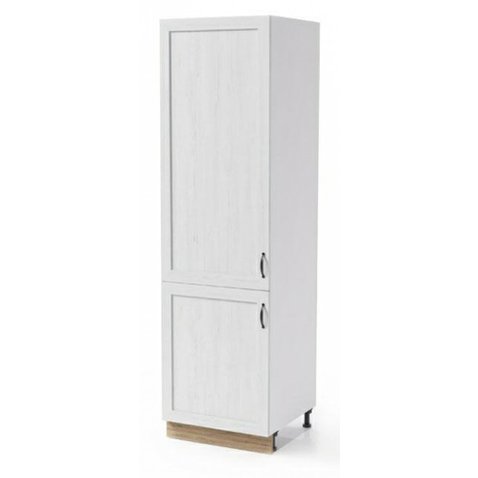 Vysoká skriňa na chladničku Royal D60ZL/L - nórska borovica / biela - ľavé prevedenie - 01