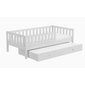 Masívna posteľ Lilly Plus 5 s prístelkou / odnímateľná zábrana - 80 x 160 cm - biela 02