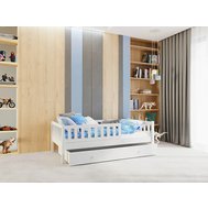 Detská posteľ Lilly Plus 3 s úložným priestorom - 90 x 180 cm - biela 01