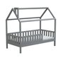 Detská posteľ Alfie PLUS 2 so snímateľnou zábranou - 120 x 200 cm - sivá 02