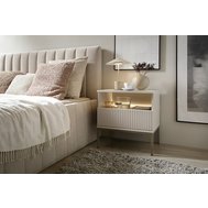 Moderný nočný stolík s osvetlením Sento - kašmír 05