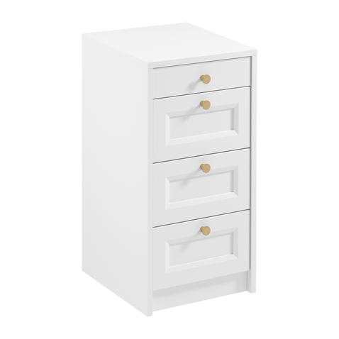 Komoda Rel - biely mat 01