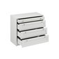 Šuplíková komoda Rel - biely mat 02