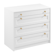 Šuplíková komoda Rel - biely mat 01