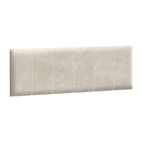 Čalúnený panel na posteľ Rel 140 x 200 cm - biely mat 01