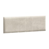 Čalúnený panel na posteľ Rel 140 x 200 cm - biely mat 01