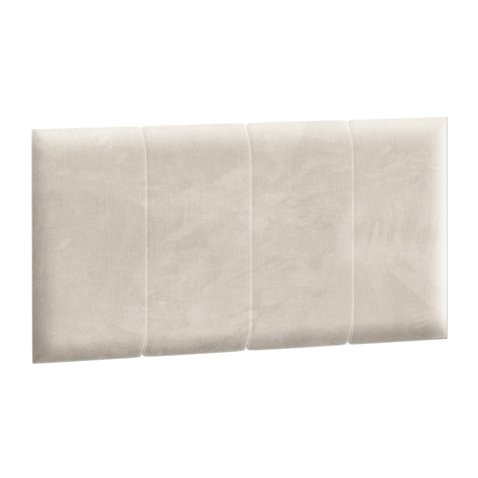 Čalúnený panel na posteľ Rel 90 x 200 cm - biely mat 01