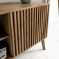 Moderný TV stolík Entsian v drevenom dekore 02