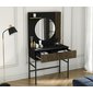 Toaletný stolík Meorati so zrkadlom - dub artisan / čierna 02