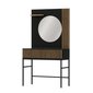 Toaletný stolík Meorati so zrkadlom - dub artisan / čierna 06