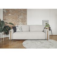 Rozkladacia sofa Arcadova - krémová / dub