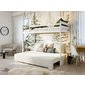Drevená vyvýšená posteľ s pohovkou Sofino 2 - 90x200 cm - biela - 04