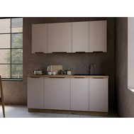 Kuchynská linka 180 cm Solea - kašmír/dub artisan 01