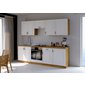 Dvierka pre vstavanú umývačku Stilo - 713x596 mm - biela / dub artisan 05