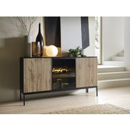 Priestranná komoda s osvetlením Sento