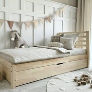 Masívna posteľ Simple Fello Plus 90 x 200 cm – prírodná 01