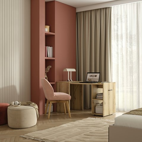 Výsuvný písací stolík Smart - dub grand prírodný