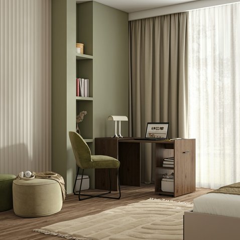 Rozsuvný písací stôl Smart - orech okapi