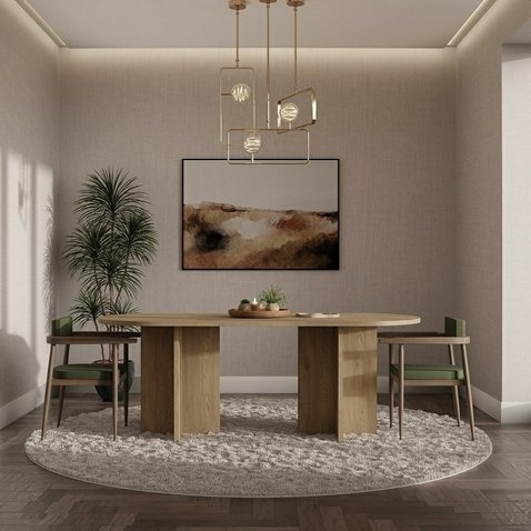 Jedálenský stôl LOEN – dub Cremona