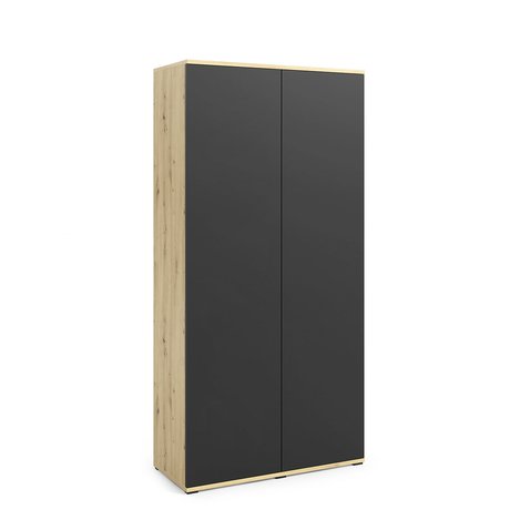 Skriňa do predsiene Amelia 90 - dub artisan / čierna