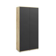 Skriňa do predsiene Amelia 90 - dub artisan / čierna