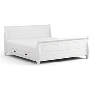 Manželská posteľ Toskania 1 - 140 x 200 cm / biela