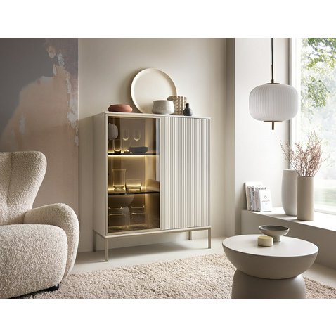 Vitrína s osvetlením Sento - kašmír 05