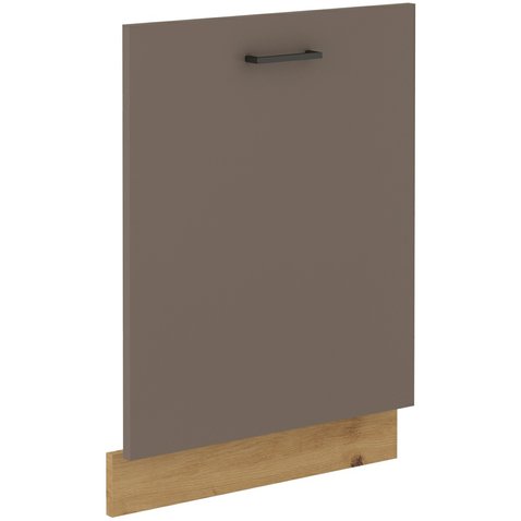 Dvere pre vstavanú myčku ZM 713 BOLONIA - lanýžovo sivá/dub artisan (713x596) 01