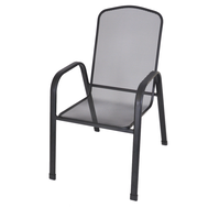 Kovová záhradná stolička Savoy - stohovateľná 01