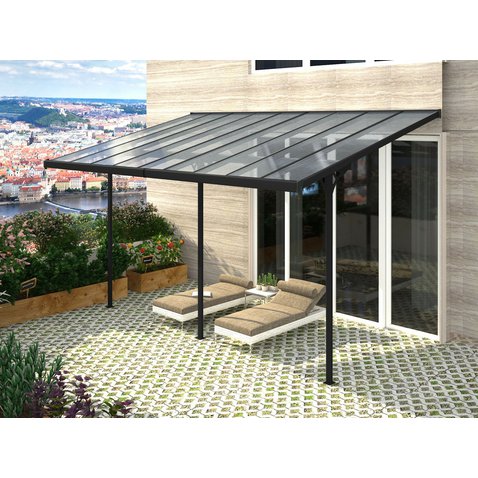 Záhradná pergola Bruce H - transparentný polykarbonát - 01