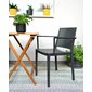 Elegantná stolička Grid Armchair s područkami - antracit - 02