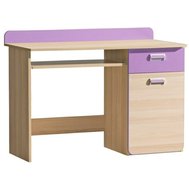 Písací stôl Lorento 1- jaseň coimbra / fialová