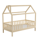 Detská posteľ domček z masívu Alfie 2 - 120 x 200 - prírodná borovica 03