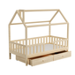Detská posteľ domček Alfie 4 - 80 x 160 - prírodná borovica 03